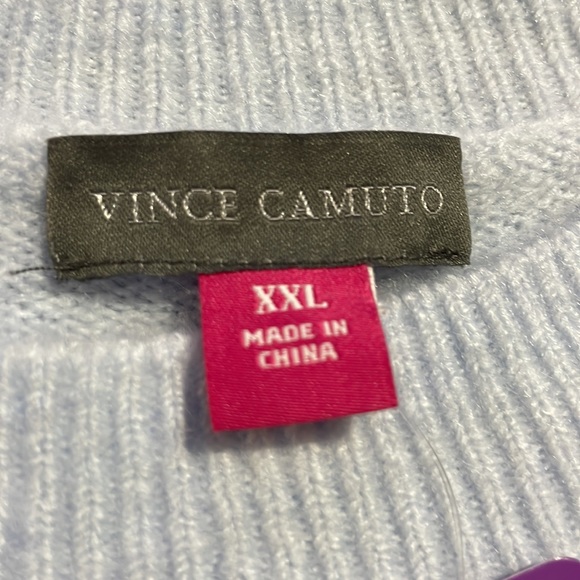 NWT Vince Camuto Icy Blue Frozen Sweater - Picture 4 of 10